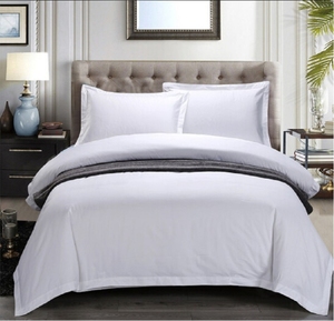 Bán Buôn Bốn Mảnh Satin Tinh Khiết Bông Bộ Đồ Giường Khách Sạn Đặt Năm-Sta Quilt Bìa Và Tấm - Product Image 1