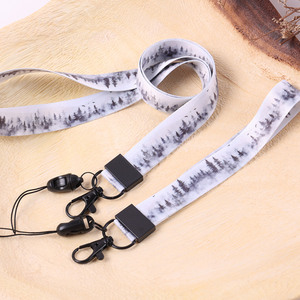 Lanyard pria yang dipersonalisasi grosir poliester Online Multi Warna pameran tali panjang dan tali pergelangan tangan pendek - Product Image 6