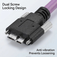 Cable de Conexión para Cámara Industrial USB 3.0 de 1.0M con Conductor de Cobre Estañado, Carga Rápida 3A/5A