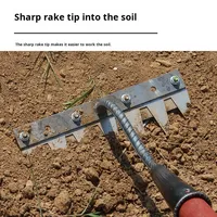 Outil de désherbage multifonctionnel en acier au manganèse à cinq dents pour l'ameublissement du sol agricole et la plantation de légumes