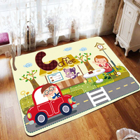 Tapis de jeu pour bébés, 55 cm, carpette de sol, pour dormir et ramper, en coton, animaux de dessin animé