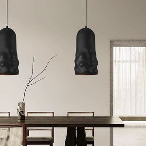 Lustre de salle à manger de style nordique Wabi-Sabi, lampe de chevet créative rétro japonaise, lampe de table de bar, éclairage décoratif - Product Image 6