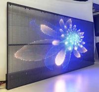 Panneau mural LED transparent couleur pleine 16 bits SMD3528 P3.91 avec SDK vidéo personnalisé pour ascenseurs et signalisation en magasin de détail