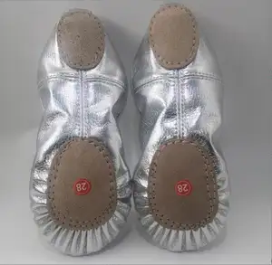 Wholesale PU Hot Sale Girls Ballet Slippers For Kids Dance Shoes