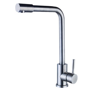 Grifo de Cocina Monomando de Cerámica <span class=keywords><strong>con</strong></span> <span class=keywords><strong>Agua</strong></span> Fría/Caliente, Diseño Moderno de <span class=keywords><strong>Acero</strong></span> <span class=keywords><strong>Inoxidable</strong></span> 304 para Uso Doméstico - Product Image 5