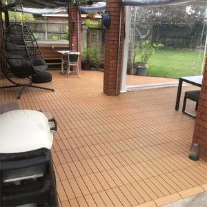 Buena calidad de salida de fábrica PE enclavamiento Snap Click resistencia al moho Veranda piso DIY WPC <span class=keywords><strong>azulejos</strong></span> de cubierta - Product Image 3