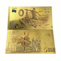 Ventes Flash 2026 : Billet de Banque Souvenir Plaqué Or 0 Euro – 4 Designs