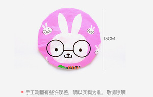 Dễ thương hotsale giá rẻ phim hoạt hình bán buôn không thấm nước mũ tắm của người phụ nữ tóc bọc bathcap dầu gội cap - Product Image 5