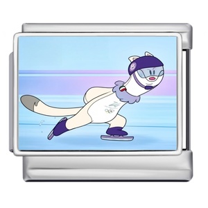 Dijes Italianos Personalizados, Mascota <span class=keywords><strong>de</strong></span> los Juegos Olímpicos <span class=keywords><strong>de</strong></span> <span class=keywords><strong>Invierno</strong></span>, Esquí, <span class=keywords><strong>Deportes</strong></span> <span class=keywords><strong>de</strong></span> Competición, Eslabones <span class=keywords><strong>de</strong></span> Acero Inoxidable para Pulseras <span class=keywords><strong>de</strong></span> 9 mm, Fabricación <span class=keywords><strong>de</strong></span> Joyería DIY - Product Image 4