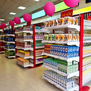 Supermarket Advertising <b>Shelf</b> Display Anaqueles Metalicos Supermarket <b>Shelf</b> Gandola <b>Shelves</b> Supermarkets - OEM SERVICE - Product Image 1