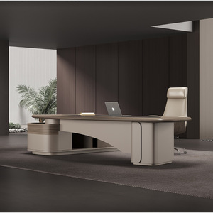 Conjunto de Escritorio Ejecutivo, Muebles de Oficina Modernos Minimalistas, Material de Panel, Herrajes de Alta Calidad, Uso Comercial - Product Image 3