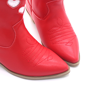 Bottes de cow-girl pour filles, enfants, tout-petits, avec logo personnalisé, faible MOQ, mode occidentale, Noël, petite fille, cœur, bottes de cow-girl - Product Image 6