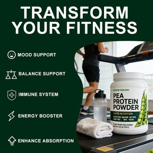 Bonne poudre de protéine à base de plantes <span class=keywords><strong>sans</strong></span> <span class=keywords><strong>gluten</strong></span>, impression de marque privée, personnalisation de logo, poudre de protéine végétalienne biologique - Product Image 3