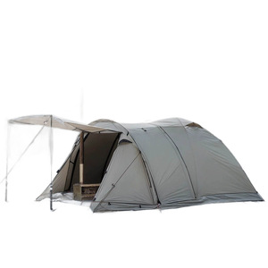 Tenda a Tunnel a Doppio Strato per Quattro Stagioni, Bivacco per Pesca alla Carpa con Canne Fumarie, Ignifuga, Impermeabile e Antivento per Campeggio - Product Image 6