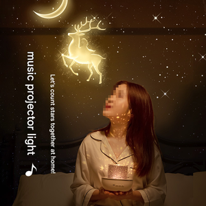 Starry Sky <b>Projector</b> <b>Night</b> <b>Light</b> with 6/12/21 Films LED Music Lamp for Kids Bedroom Decor - Product Image 4
