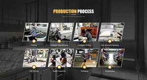 Cuisine équipée avec îlot central au design bicolore noir et blanc, aspect minimaliste, épuré et facile d'entretien - Product Image 6