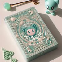 Cartes de tarot personnalisées avec impression Oralce Cartes d'affirmation Lenormand et cartes à colorier au crayon