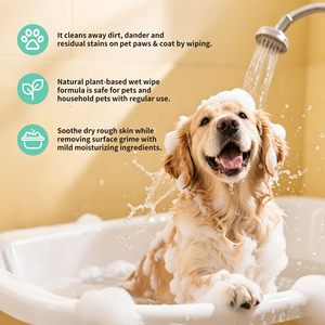 Produit de soin pour animaux de compagnie Chien <span class=keywords><strong>Chat</strong></span> Traitement des poils Nettoyage en profondeur Lissant 2 en 1 Ensemble de toilettage pour chiots Shampooing pour animaux de compagnie - Product Image 3