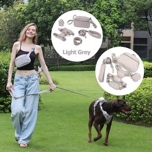 Novedades 2024: Conjunto <span class=keywords><strong>de</strong></span> Correa y Collar <span class=keywords><strong>de</strong></span> Pana para Perro, Arnés Personalizado para Perro, Riñonera Clásica para Pasear Perros con Dispensador <span class=keywords><strong>de</strong></span> Bolsas para Excrementos - Product Image 5