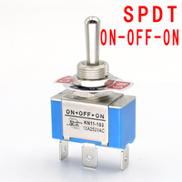 Interrupteur à bascule SPST SPDT 10A 250VAC 2 broches 3 broches On-off/on-on/on-off-on 3 positions 3 broches Interrupteur momentané DPDT Bakélite Instruments