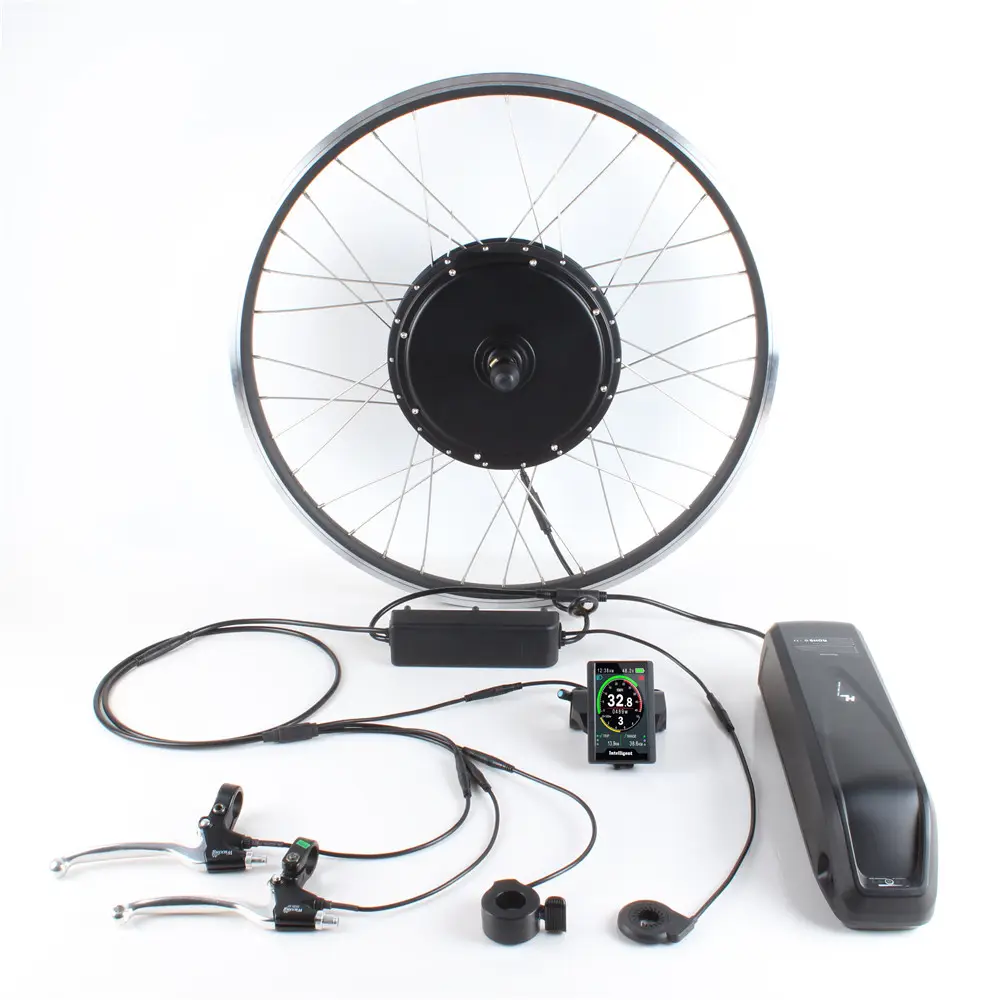 City Road Electric Bike Conversion Kit 500w 750w 1000w Direct Motor 20''-29'' 700c Bike with 1 in 4 Waterproof Cables Optional