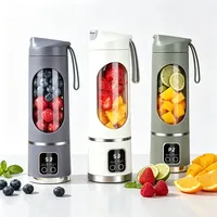 Draagbare mixbeker fruitpers USB oplaadbare sapbeker mini-ijsvergruizer geschikt voor het maken van smoothies