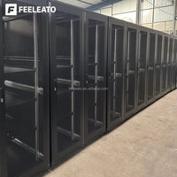 Armoire de serveur de centre de données 19 pouces 37U/42U en acier SPCC, support au sol avec porte grillagée 600x600MM