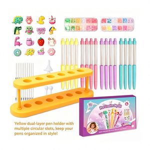Ensemble de stylos à sable mouvant très prisé, accessoires de sable magique faits à la main, jouet créatif, papeterie scolaire, coffret cadeau d'anniversaire - Product Image 4