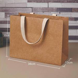 IStapromo Regalos Bolsa de papel marrón Ropa y zapatos de gran capacidad Embalaje Bolsas de compras para embalaje de regalo y venta al por menor - Product Image 3