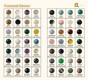 Großhandel Natur Facettierte Bastel steine Cabochon Blau Malachit Kristall Edelstein Chrysokoll Perle - Product Image 6