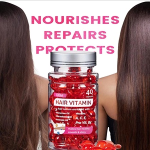 Cápsulas de vitaminas para el cabello OEM ODM 40 piezas, <span class=keywords><strong>seum</strong></span> para el cabello con aceite marroquí y aceite de aguacate para un cabello suave y brillante - Product Image 5