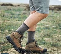 Chaussettes thermiques de haute qualité en tricot épais pour la randonnée en plein air l'hiver Chaussettes de ski athlétiques avec logo personnalisé en laine mérinos