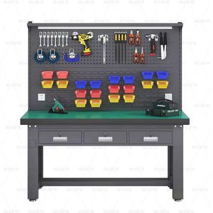 Table <span class=keywords><strong>de</strong></span> travail métallique antistatique robuste pour garage, atelier, maintenance et opérations – Établi <span class=keywords><strong>de</strong></span> mécanicien robuste - Product Image 6