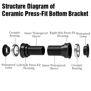 Plato hueco integrado LeBycle BB86/<span class=keywords><strong>BB92</strong></span> soporte inferior de cerámica a presión para bicicletas de montaña y carretera - Product Image 6
