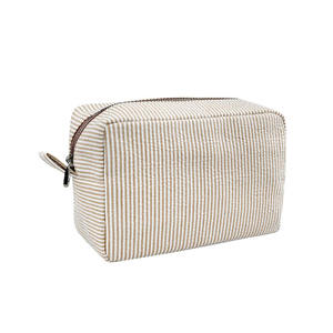 Borsa Cosmetica GALAXY per Donna, Custodia Quadrata per Trucchi con Chiusura a Cerniera, Motivo Candy, Manico Morbido, Materiale Seersucker - Product Image 5