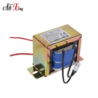Transformateur monophasé EI basse fréquence personnalisé 50Hz/60Hz à double bobine, conception encapsulée, performance stable, audio 110V