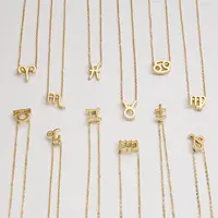Mini collane girocollo in oro con costellazione dello zodiaco 12 con ciondolo piccolo donne proteggi segno di stella femminile Collier di gioielli Leo