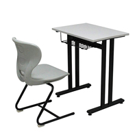 Table et chaise d'école siège en plastique bureau et chaise d'étudiant ensemble de table d'étude bon prix mobilier de salle de classe