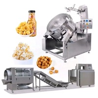 Ligne de production de machines à pop-corn saines entièrement automatiques à vendre pour pop-corn au chocolat, au caramel et classique