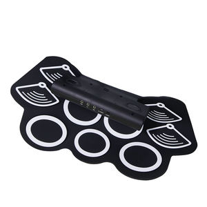 กลองไฟฟ้าม้วนได้ MIDI ซิลิโคนสีดำ เครื่องดนตรีเคาะจังหวะสำหรับเด็ก <span class=keywords><strong>ราคา</strong></span>ขายส่ง - Product Image 5