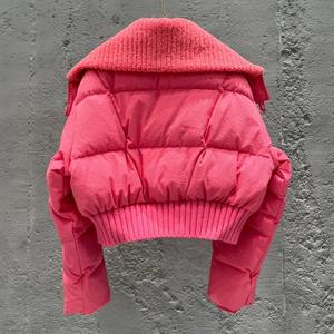 <span class=keywords><strong>Piumino</strong></span> da donna con colletto corto in lana bomber <span class=keywords><strong>trench</strong></span> invernale - Product Image 4