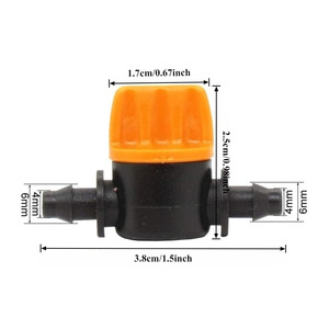 Connettori a innesto rapido in plastica F111 per tubi da 4/7 mm, adattatori a barb per irrigazione da giardino - Product Image 4