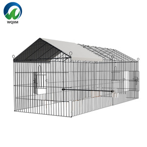 กรงสัตว์ขนาดเล็กพร้อมหลังคายอดแหลมสำหรับใช้ในบ้านใหม่เหล็กชุบสังกะสีสำหรับไก่กระต่ายและชิน<span class=keywords><strong>ชิ</strong></span>ลล่า - Product Image 3