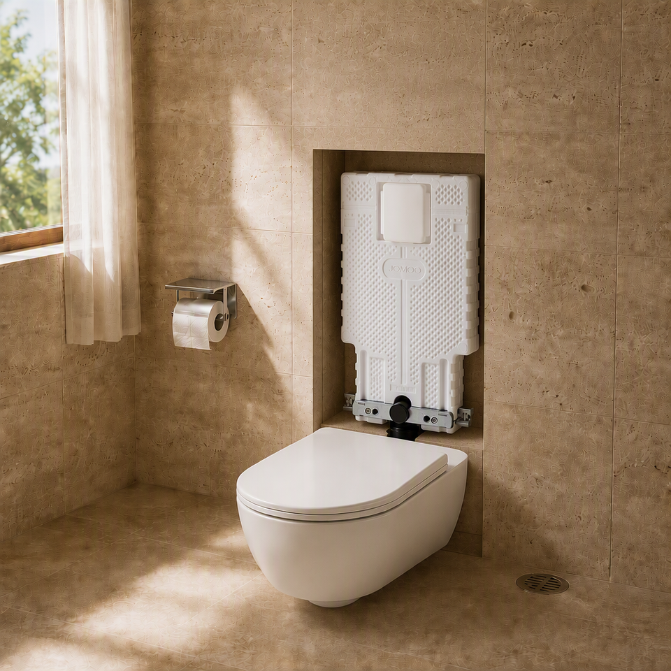 Bathroom Space Saving Wall Mounted Toilet Frame Kit Wall Hung Toilet ...
