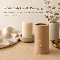 Conteneur en carton biodégradable, emballage de baume au savon de cire d'abeille naturelle, tube cylindrique à poussoir, fournisseur en gros