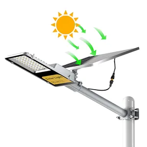 Năng lượng mặt trời ánh sáng đường phố ngoài trời nhôm 200W 300W 400W 500W không thấm nước IP66 năng lượng mặt trời ánh sáng đường phố cho nông thôn khu vực sân vườn chiếu sáng