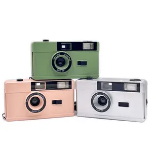 Premium Oem Colorful Reloadable Non Disposable White 35mm M35 Reusable Film Camera With Flash
