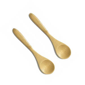 Moderno Juego de Cubiertos de Bambú de Dos Piezas, Cuchara Larga de Madera, Utensilios de Cocina Creativos, Vajilla Desechable para Viajes - Product Image 3
