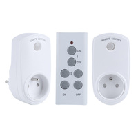 Prise d'alimentation sans fil France avec télécommande Smart Socket (lot de 2) RF433 Mhz