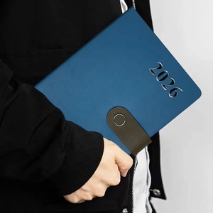 Agenda A5 en cuir PU personnalisé avec logo, couleur personnalisée, organisateur de pages complètes Samedi-Dimanche, reliure cousue gratuite - Product Image 2